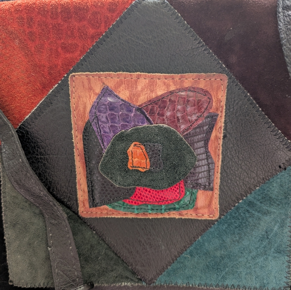 Vintage patchwork crossbody - Picture 3 of 3